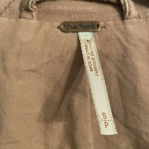 Free People womens jacket - 100% cotton - dusty rose/ light brown - size small - Picture 2 of 8